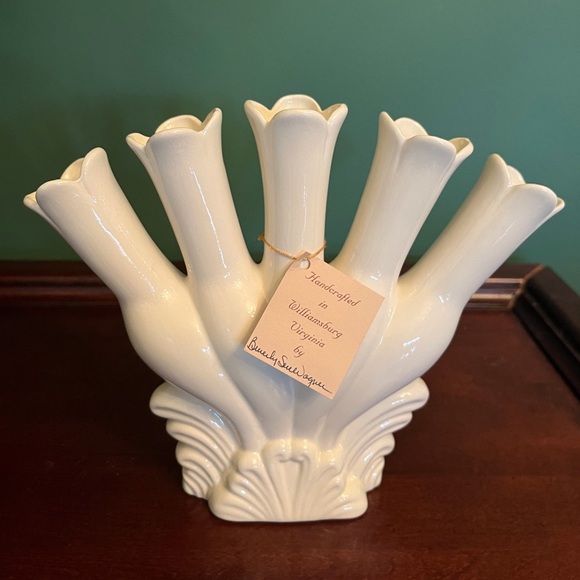 Other - Handcrafted Ceramic Vase made in Colonial Williamsburg in 1997. Five fingered.
